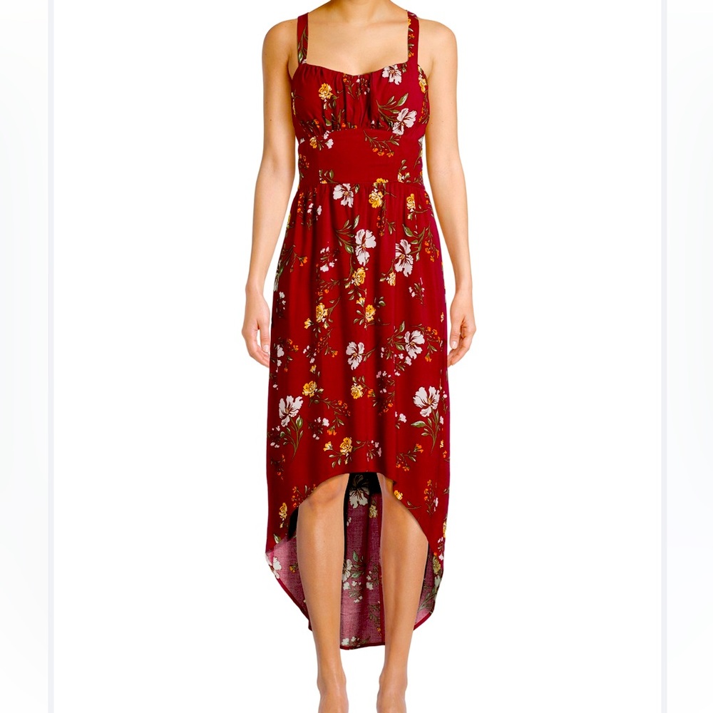 NWOT❤️No Boundaries Juniors high low dress 
Size: Large
Color: Rumba Red